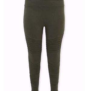 Torrid olive green ponte legging